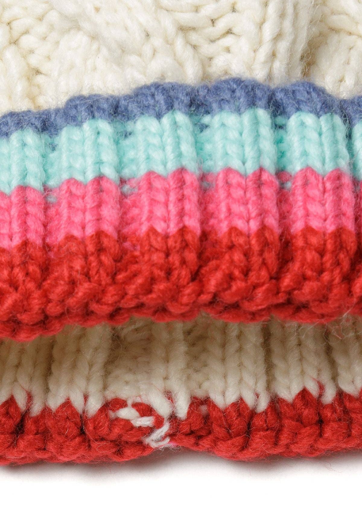 Minoti sp. z o.o. – Engroshandel Hue - Børn – Pigernes pomponhat og handskesæt creme 6m-8y6