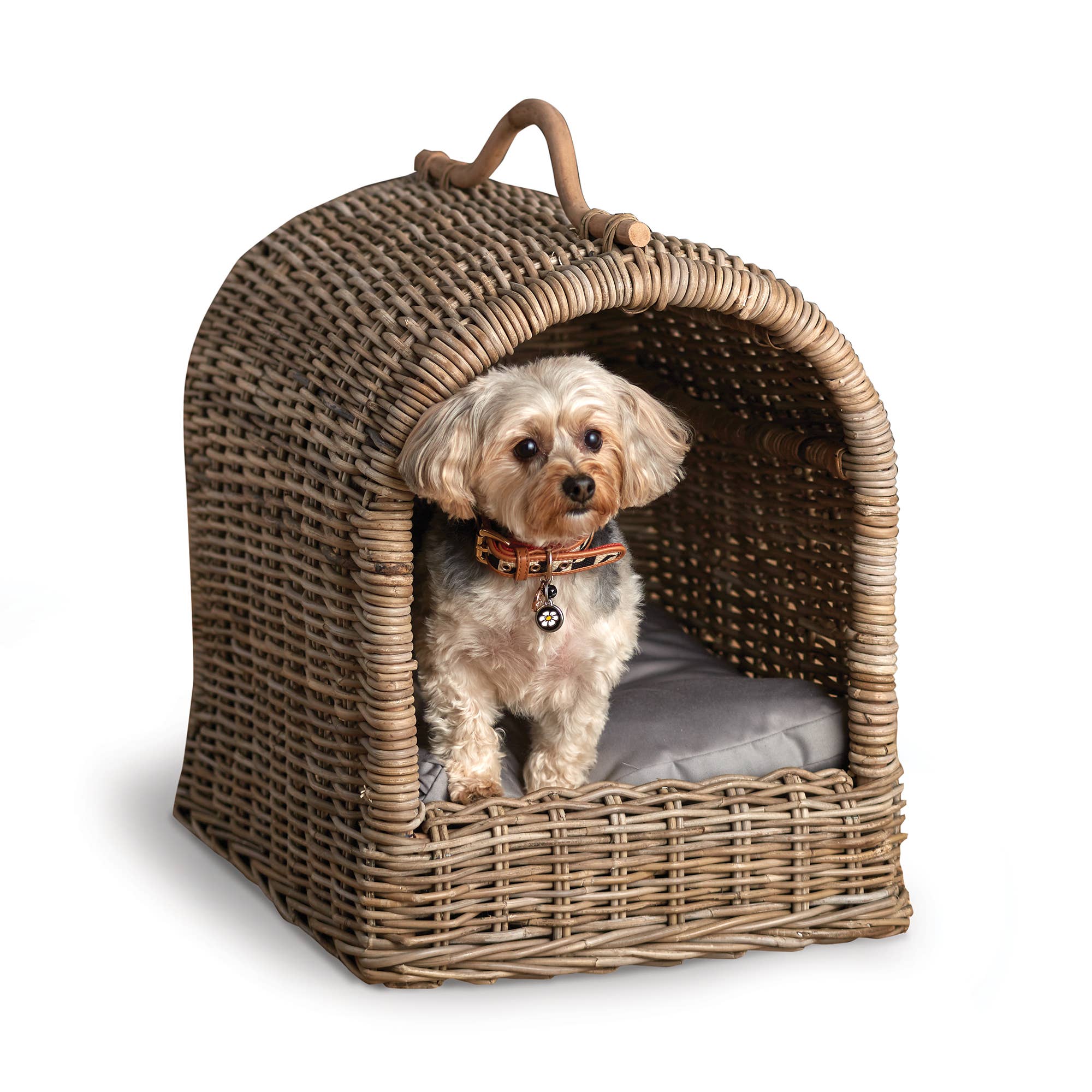Napa Home & Garden - Wholesale Pet Bed - Cat/Dog - Normandy Rattan Canopy Pet Bed2