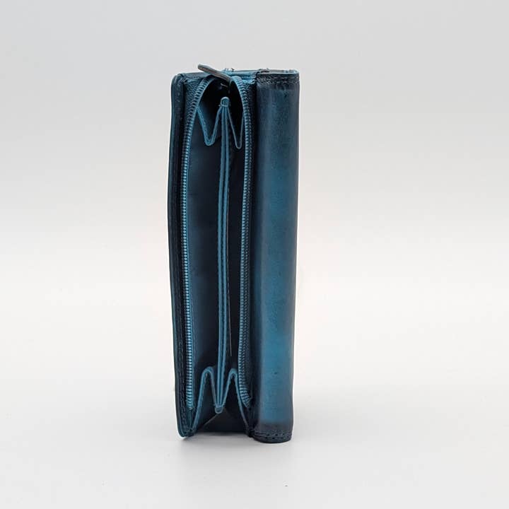 Alta Quero - Wholesale Crossbody Bag - Women's - Textured Leather Essentials Set– Wallets Crossbody BlueBlack14