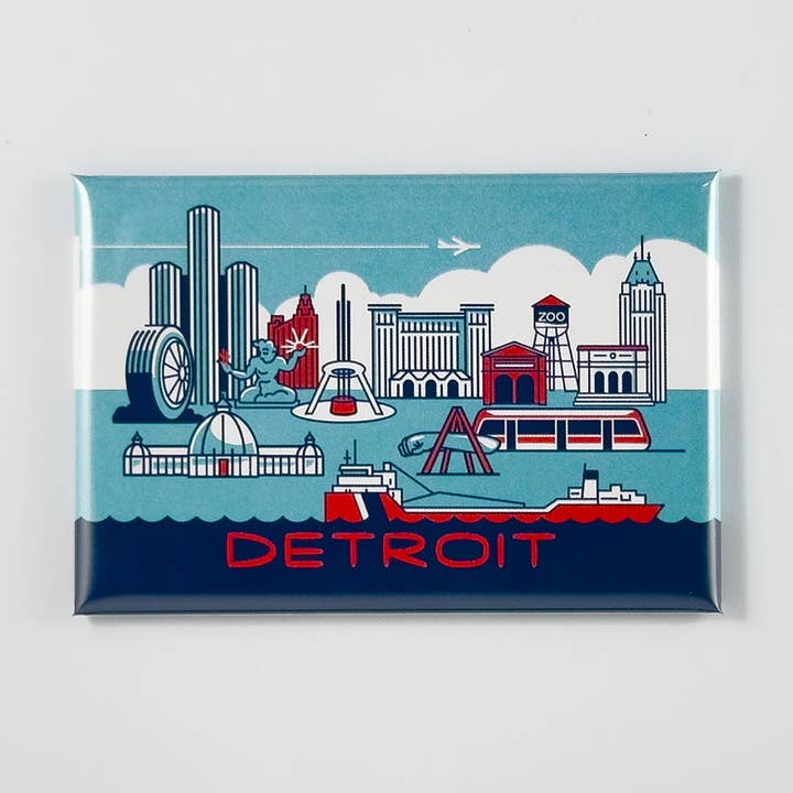 Imanes de íconos de Detroit para venta al por mayor de Detroit GT