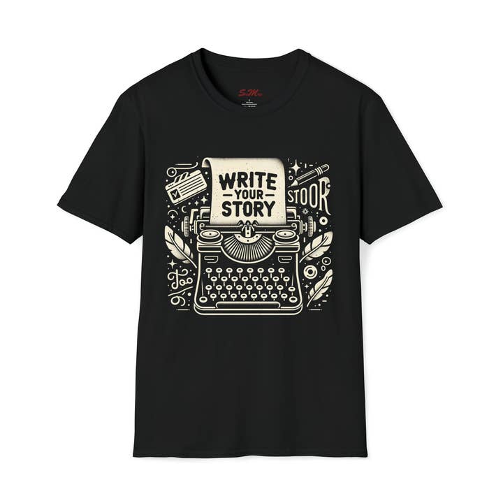 SCHRIJF JE VERHAAL Softstyle T-shirt, uniseks voor wholesale door StickMuze