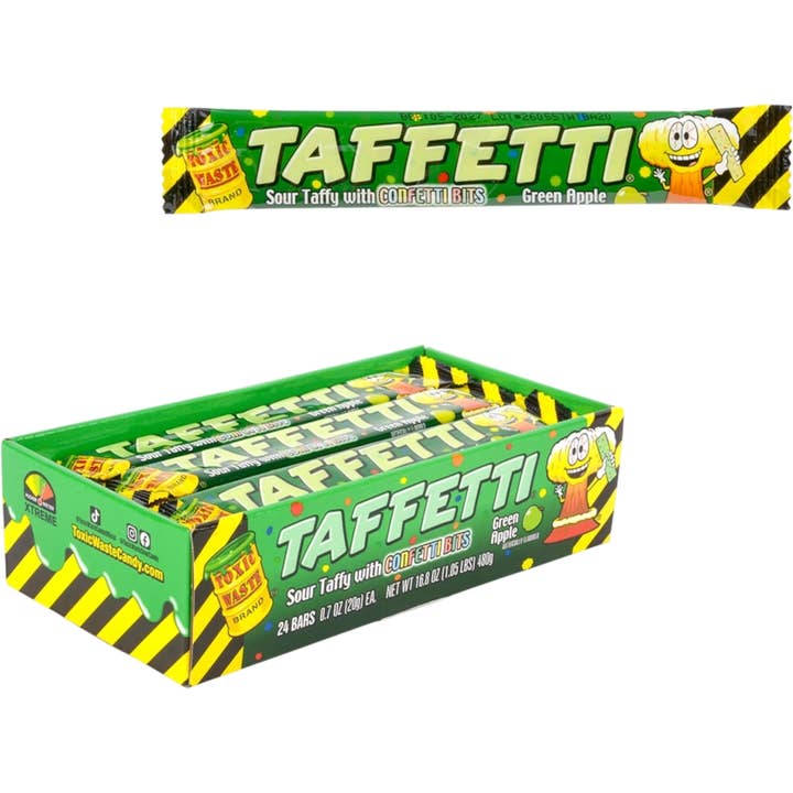 Toxic Waste Taffetti Green Apple for wholesale by Cow Crack Wholesale