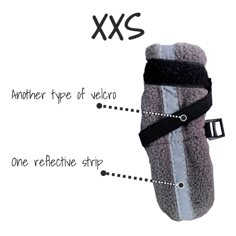 FINNERO - Wholesale Pet Boots - Dog - FINNERO HALLA REFLECTIVE Booties For Dogs 4pcs/pac, 3 Colors2