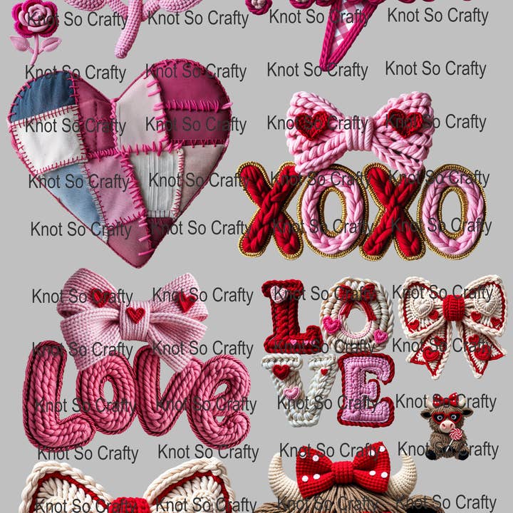 GS 46 - folha de gangue pré-fabricada - fio falso valentine por atacado de Knot so crafty