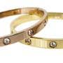 Modern Opus - Wholesale Bangle Bracelet - Med Cz steel OG BR20022