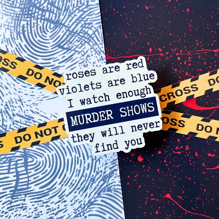 Jag tittar på Murder Shows vattentät laminerad klistermärke för wholesale av Forge de Sol