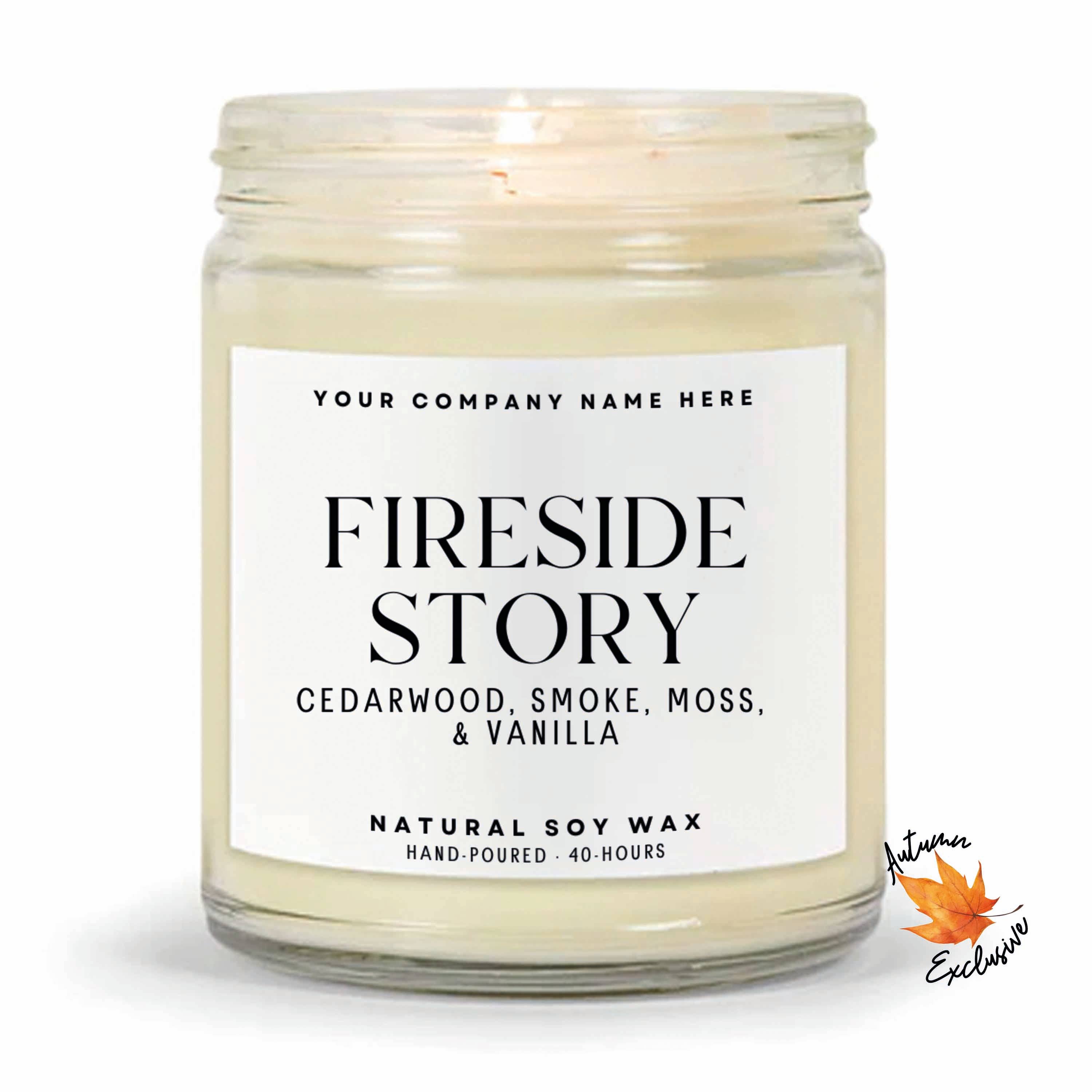 Candle Drop - Wholesale Jar/Filled Candle - Label Style 1 | Wholesale White Label Soy Candle | Clear Jar11