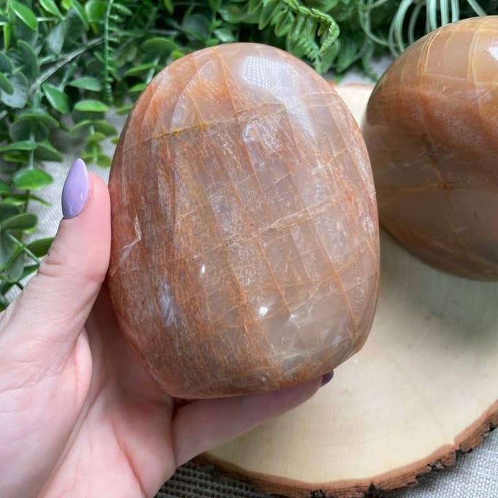 Copper Ashes - Wholesale Spiritual Stone/Crystal - Peach Moonstone Freeform