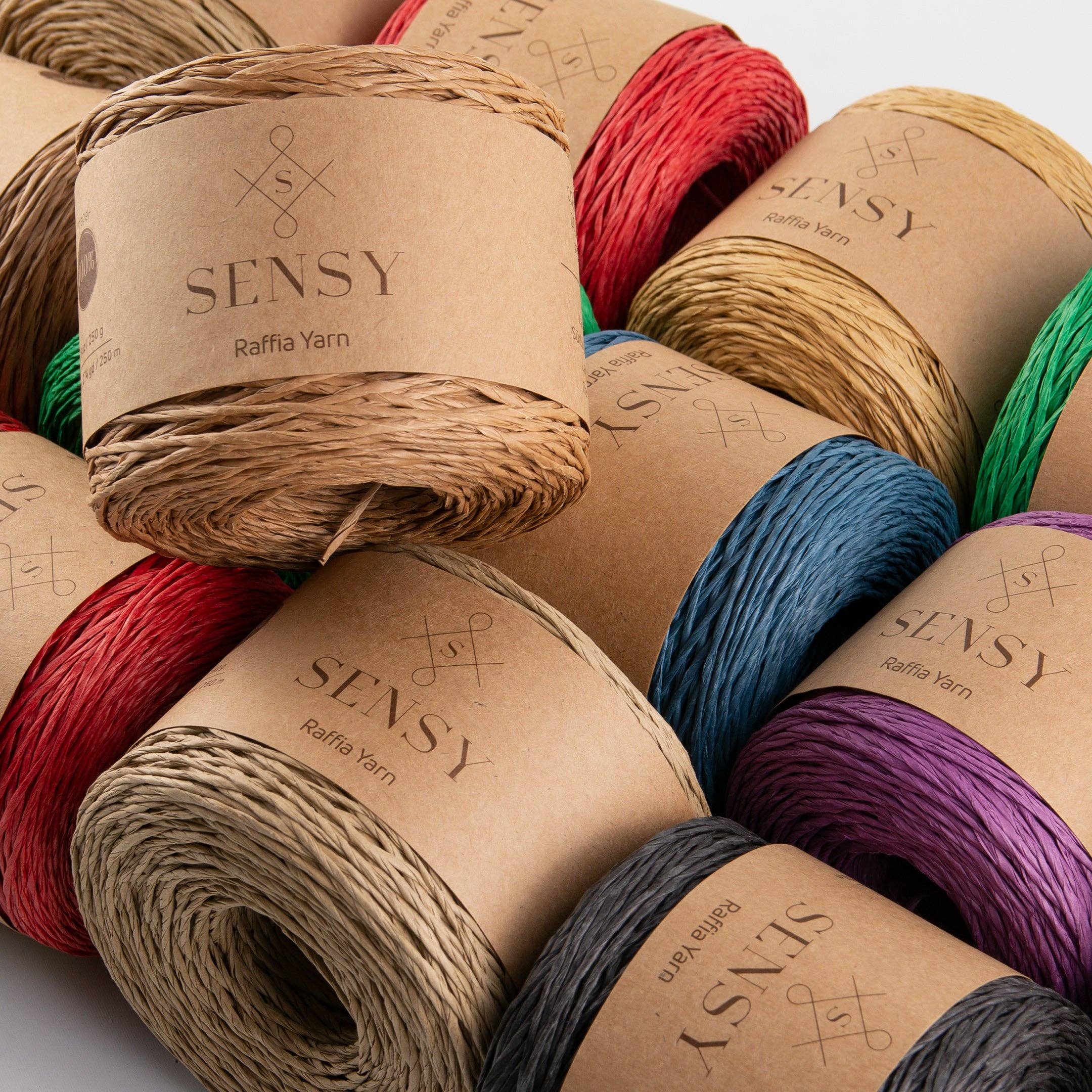 Sensy - Venta al por mayor Hilos - Sensy Hilo de rafia 100 % papel, 250 m (274 yd)14