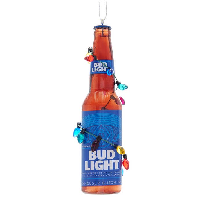Kurt S. Adler, Inc. - Wholesale Ornament - BUD LIGHT BOTTLE W/BULBS ORNAMENT