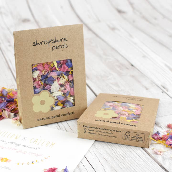 LSF Wholesale – wholesale Confetti – Kraft Individual Flower Confetti Sachet1