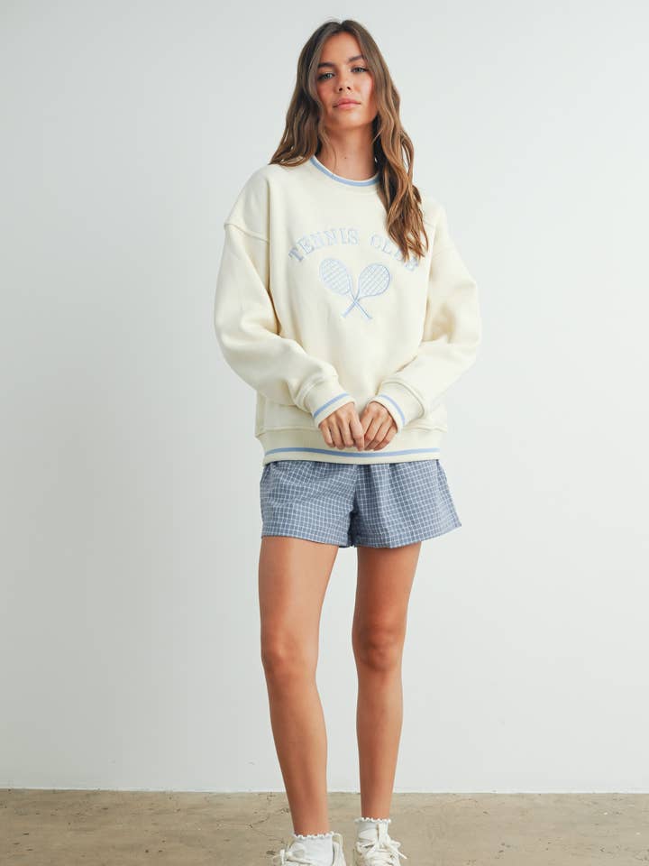 Tennis Club Multicolored Sweatshirt - BMT7469 and other Purchase Wholesale athletic apparel. Free Returns & Net 60 Terms on Faire trending on Faire.