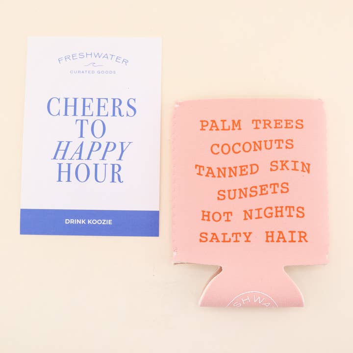Freshwater Curated Goods - Wholesale Drink Huggers & Koozies - Beach Favorites Koozie1