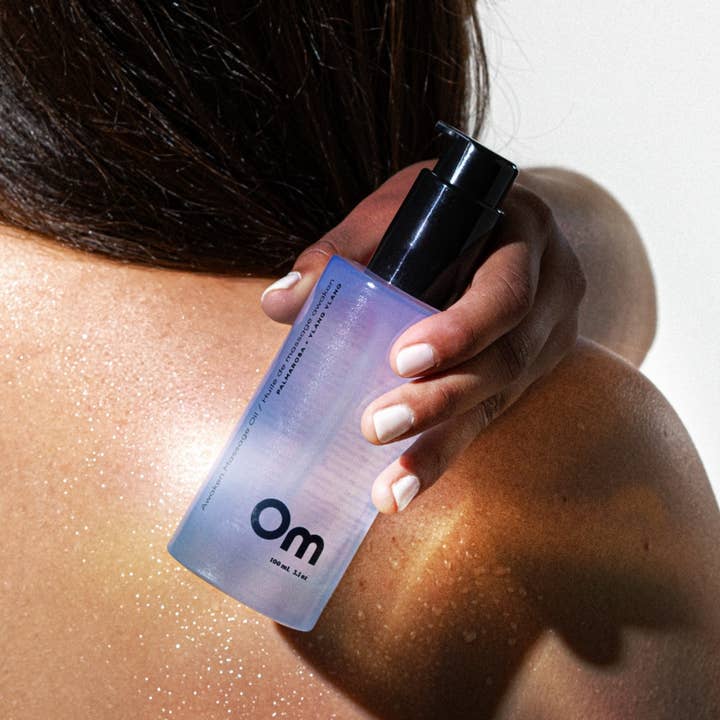 Om Organics Skincare - Wholesale Massage Oil/Gel - Palmarosa + Ylang Ylang Awaken Massage Oil