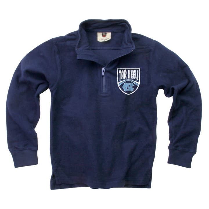 North Carolina Tar Heels Youth Boys Fleece 1/4 Zip for wholesale by Wes and Willy