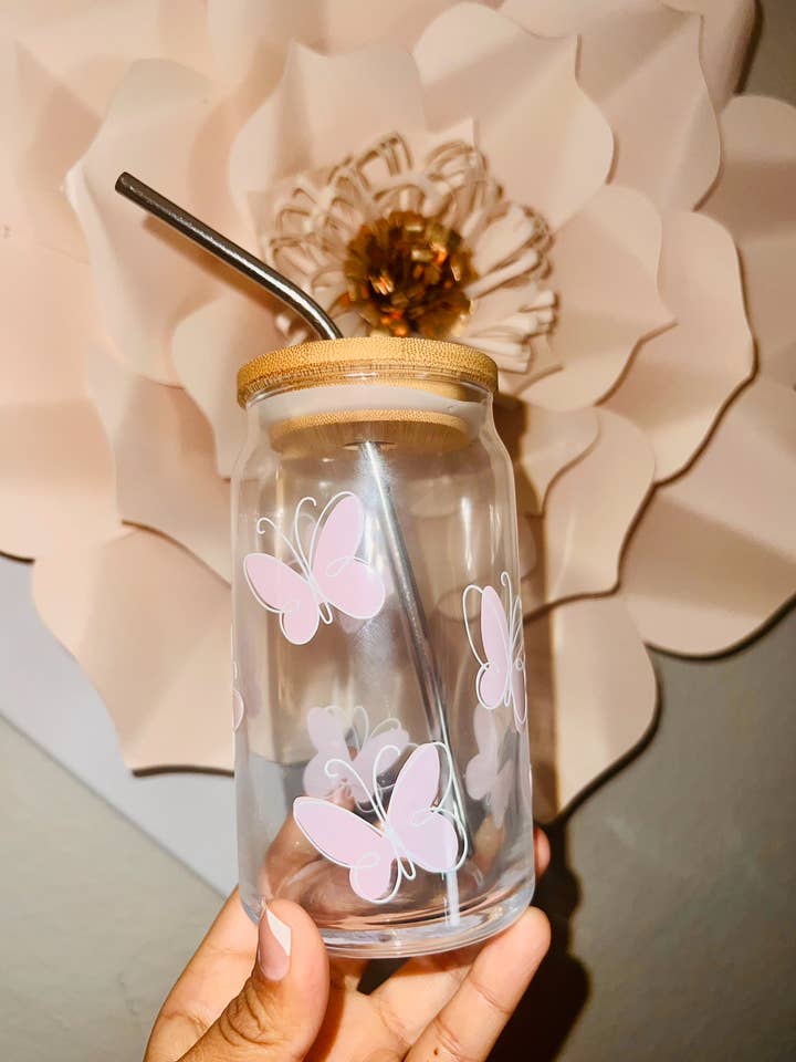 Botte en verre papillon pour la vente par SeeTheWildflower