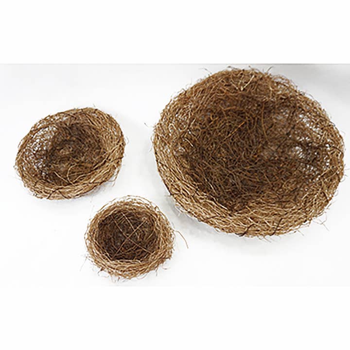 A&B Home Group Inc. - Wholesale Ornament - S/3 Birdnest L:D12x3" M:D8x2.6" S:D5x2"