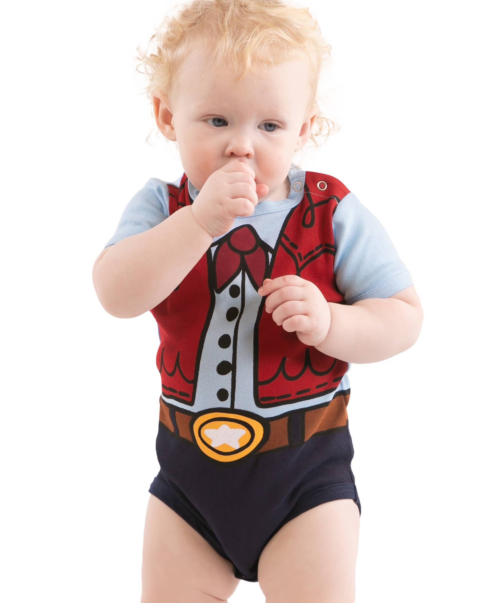 Lazy One - Wholesale Bodysuit (Non-Footed) - Baby - Cowboy Infant Creeper2