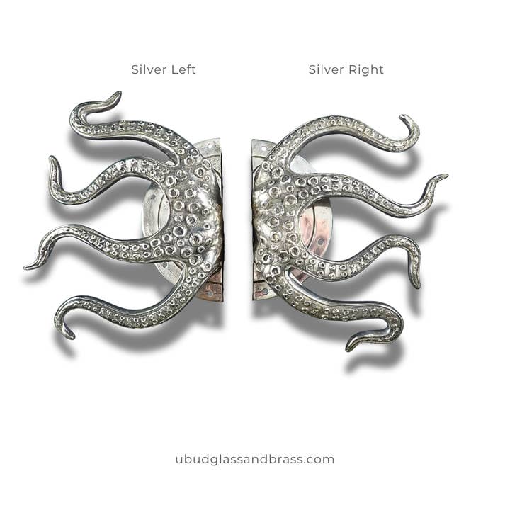 Ubud Glass – wholesale Knob/pull – Brass Octopus Door Handle – Solid Brass Entry Door Pull (Left or Right)14