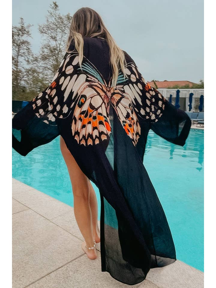 Metamorphosis Vanilla Silk Road Kimono for wholesale on Faire4