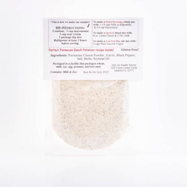 Simply Savory - Wholesale Dip - Perfect Parmesan Ranch Dip Mix2