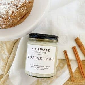 Coffee Cake for wholesale by Sidewalk Candle Co.