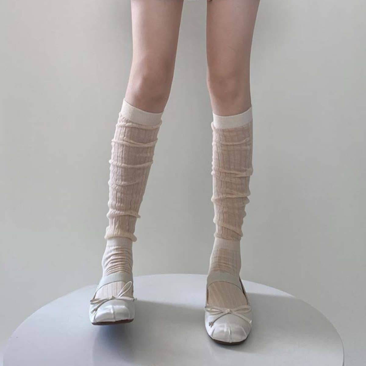 LadyJuneAccessories – wholesale Socks – Women's – Ribbed Knee-High Socks - Ballet Collection6