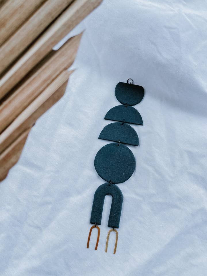 Wall Hanging (Textured Charcoal) for wholesale by Like Clay, Co.