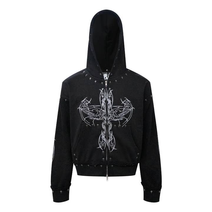 "SHDWANGL" ZIP UP for wholesale by The Dark Triad Shadows