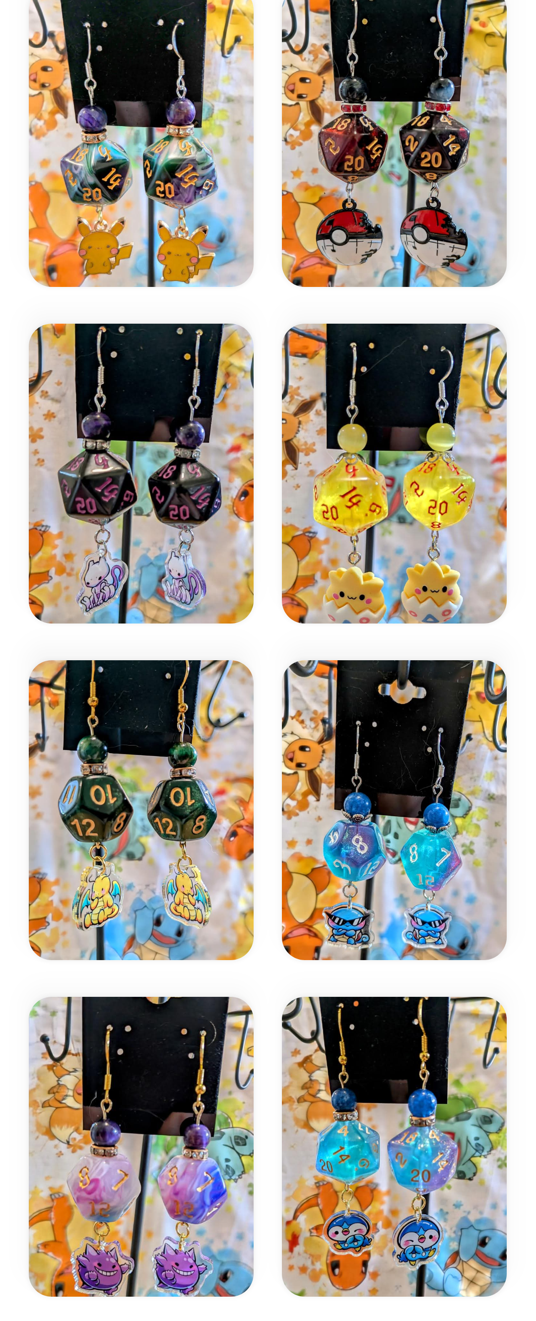 Melody's Menageries (Critical Crystals) - Wholesale Jewelry Set - Dice earring wholesale box7