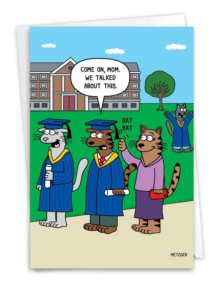 Carte de remise des diplômes - Cat Grad-Mom pour la vente par NobleWorks