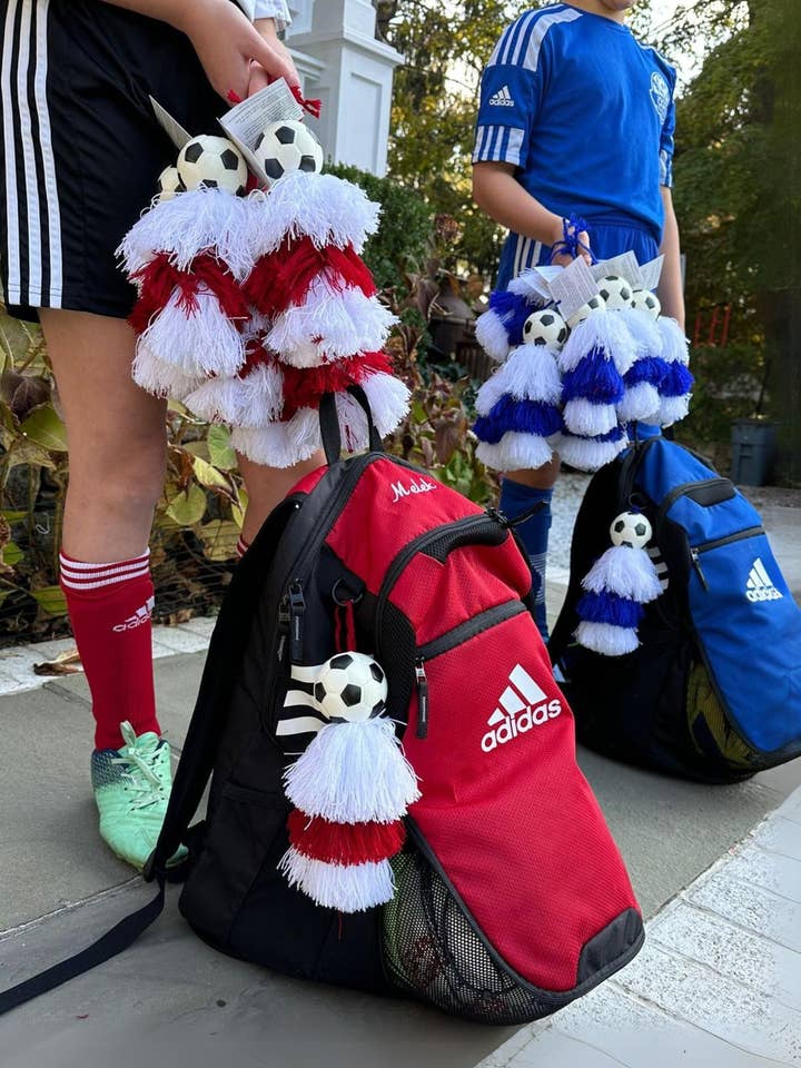 Soccer Ball Pom for wholesale by Squeeze De Citron