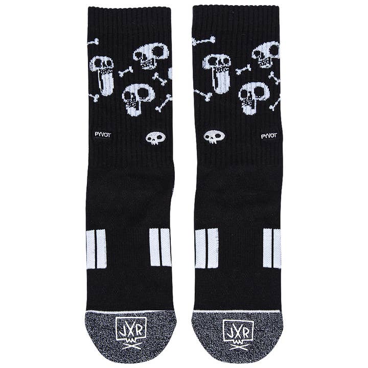 Black Skulls Socks for wholesale on Faire