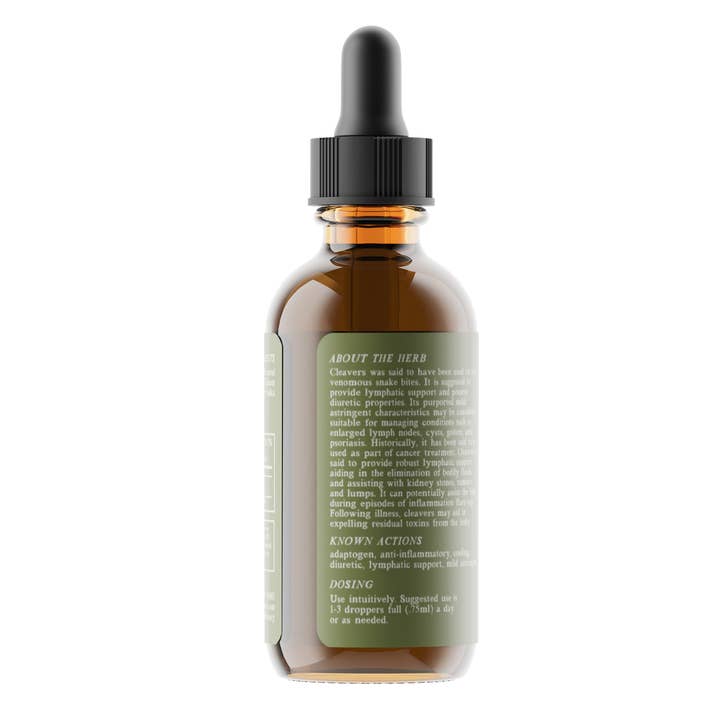 Wild Oaks Apothecary – wholesale Tincture – Cleavers Tincture