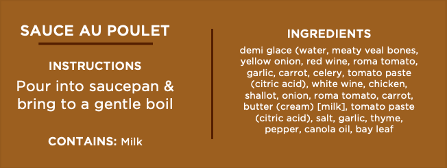 Parisian Pantry Co. - Wholesale Sauce - Sauce au Poulet | Demi4