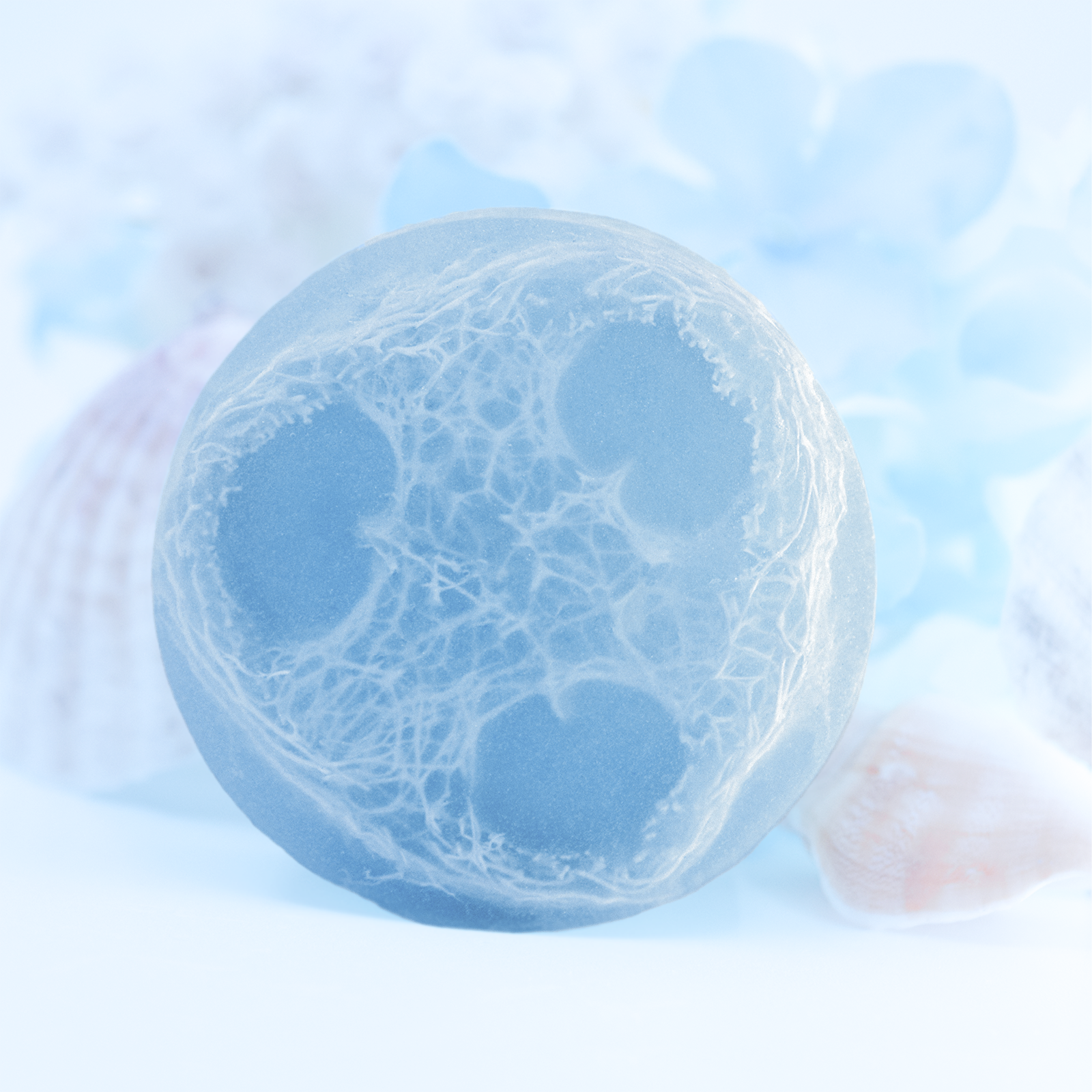 Luxiny Products - Luxurious Bath and Body - Vendita all'ingrosso Saponette - Ocean Breeze: sapone alla glicerina fatto a mano con luffa esfoliante3