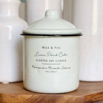 Lemon Pound Cake Soy Candle for wholesale by Milk & Pail