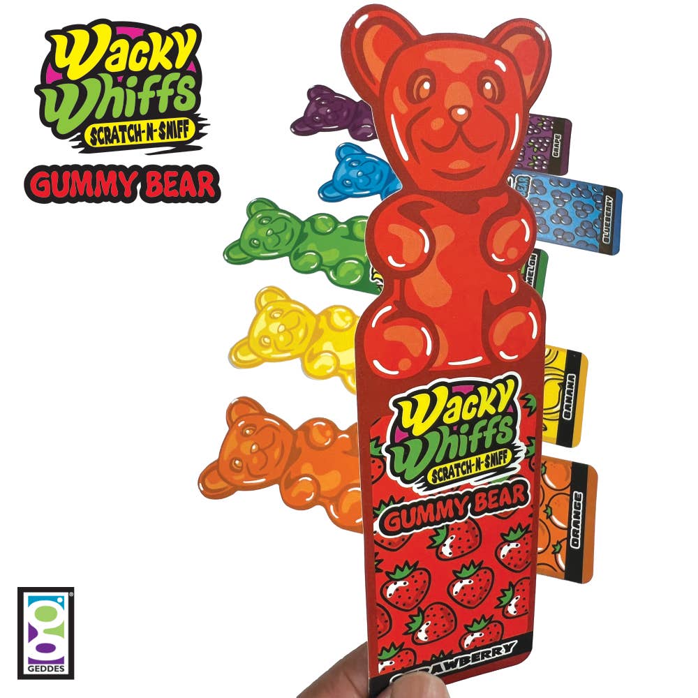 Geddes - Wholesale Bookmark - WACKY WHIFFS GUMMY BEAR BOOKMARK  48/PK3