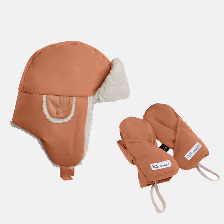 7AM Enfant - Wholesale Winter Accessory Set - Kids - Chapka Set - Benji | Hat & Mittens1
