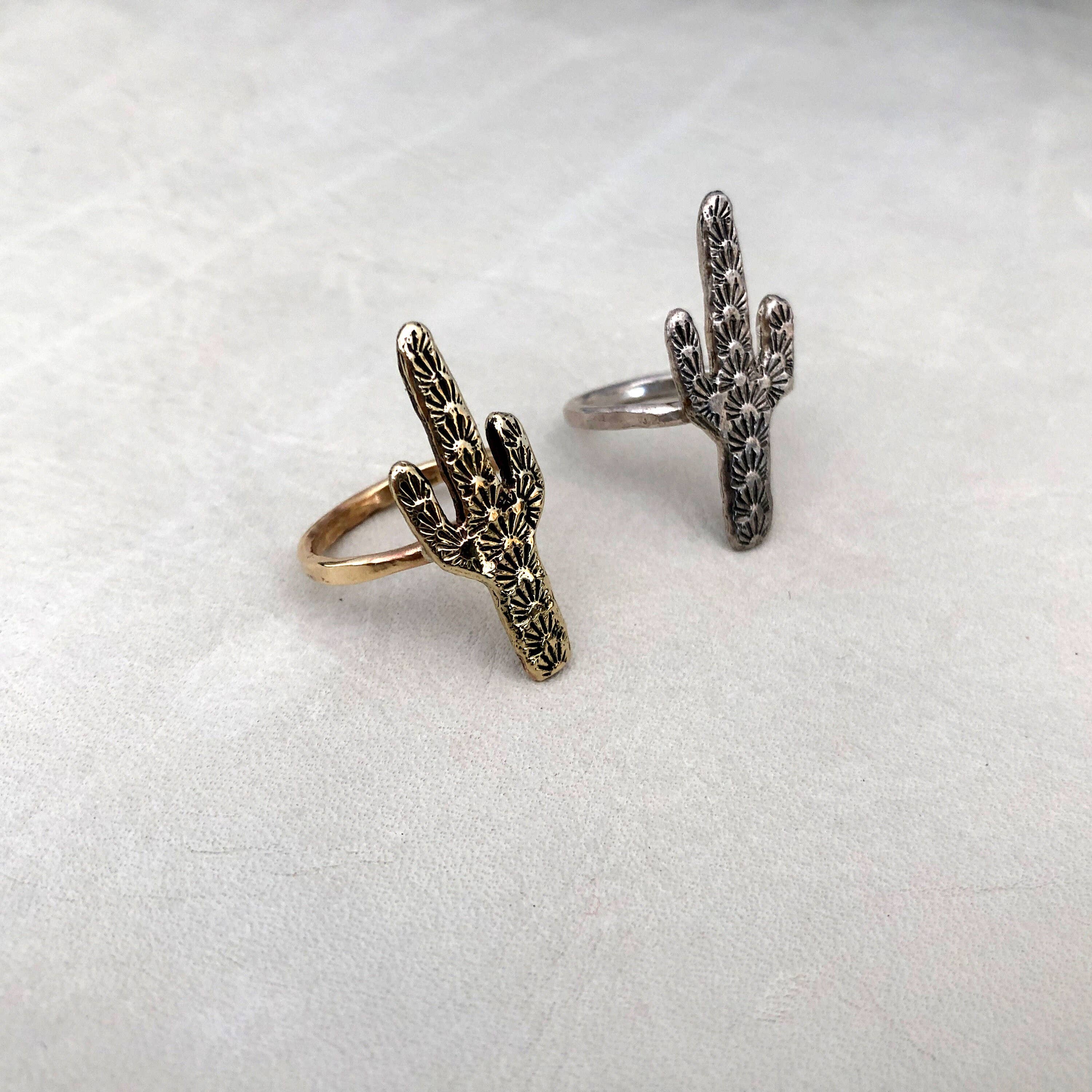 HELIOTROPE - Wholesale Cocktail/Statement Ring - Saguaro Cactus Ring4