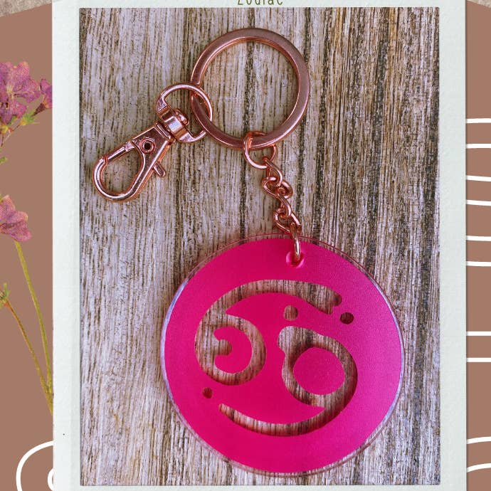 Cancer - Acrylic Keychain 2" for wholesale by Acrylicool by Annie