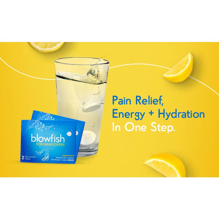 Blowfish for Hangovers - Wholesale Oral Supplement/Vitamin - Blowfish for Hangovers -Party Box, (25 x 2 Tablet Envelopes)