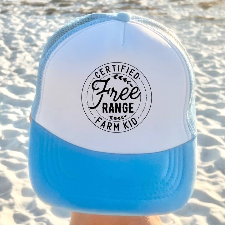 Certificeret Free Range Farm Kid Foam Truckerhat for engroshandel hos The Countryside Cottage