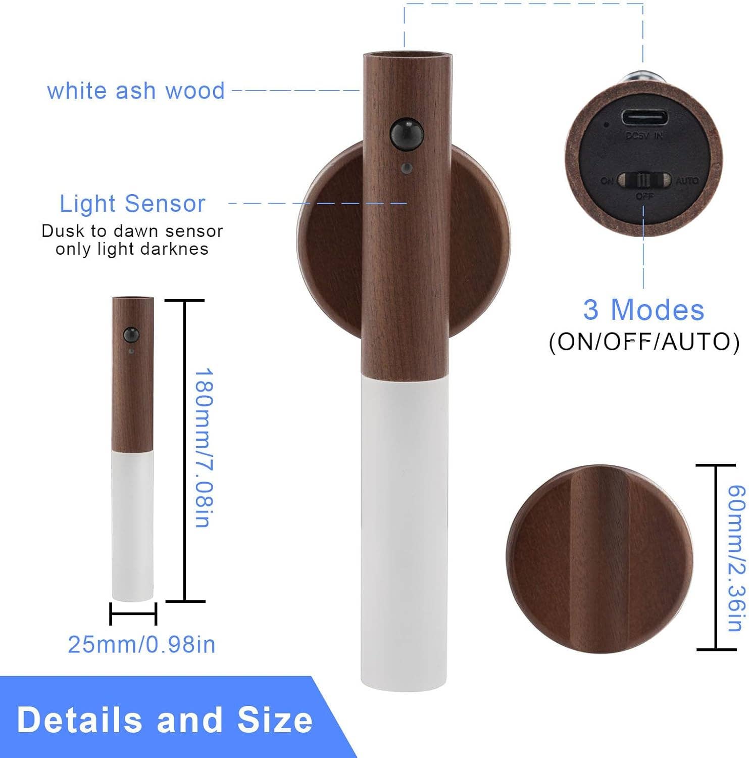 VIGOR - Wholesale Accent/Desk Lamp - Portable Wireless Magnetic USB Rechargeable Smart Indoor Sensor Control Wall Induction Lamps6