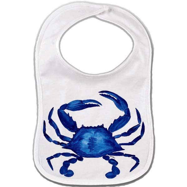 B McVan Designs - Wholesale Bib - Baby - Navy Blue Crab Baby Bib - 4 Color Options