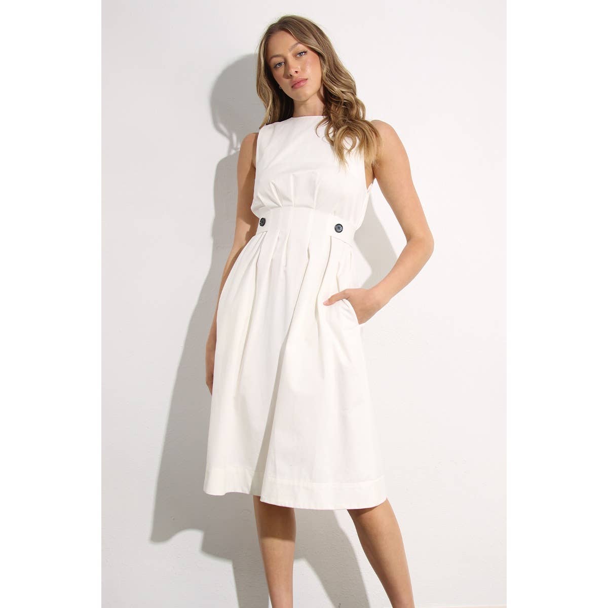 Mulla - Vente Robe – femme - ROBE PLISSÉE EN COTON35