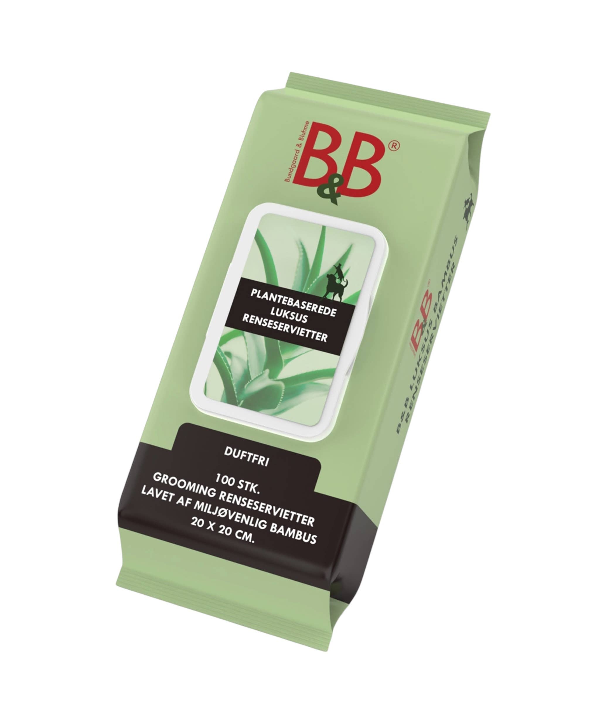 B&B Økologisk Hundeshampoo - Wholesale Pet Grooming Aid - Dog - B&B Bamboo Cleansing Wipes0
