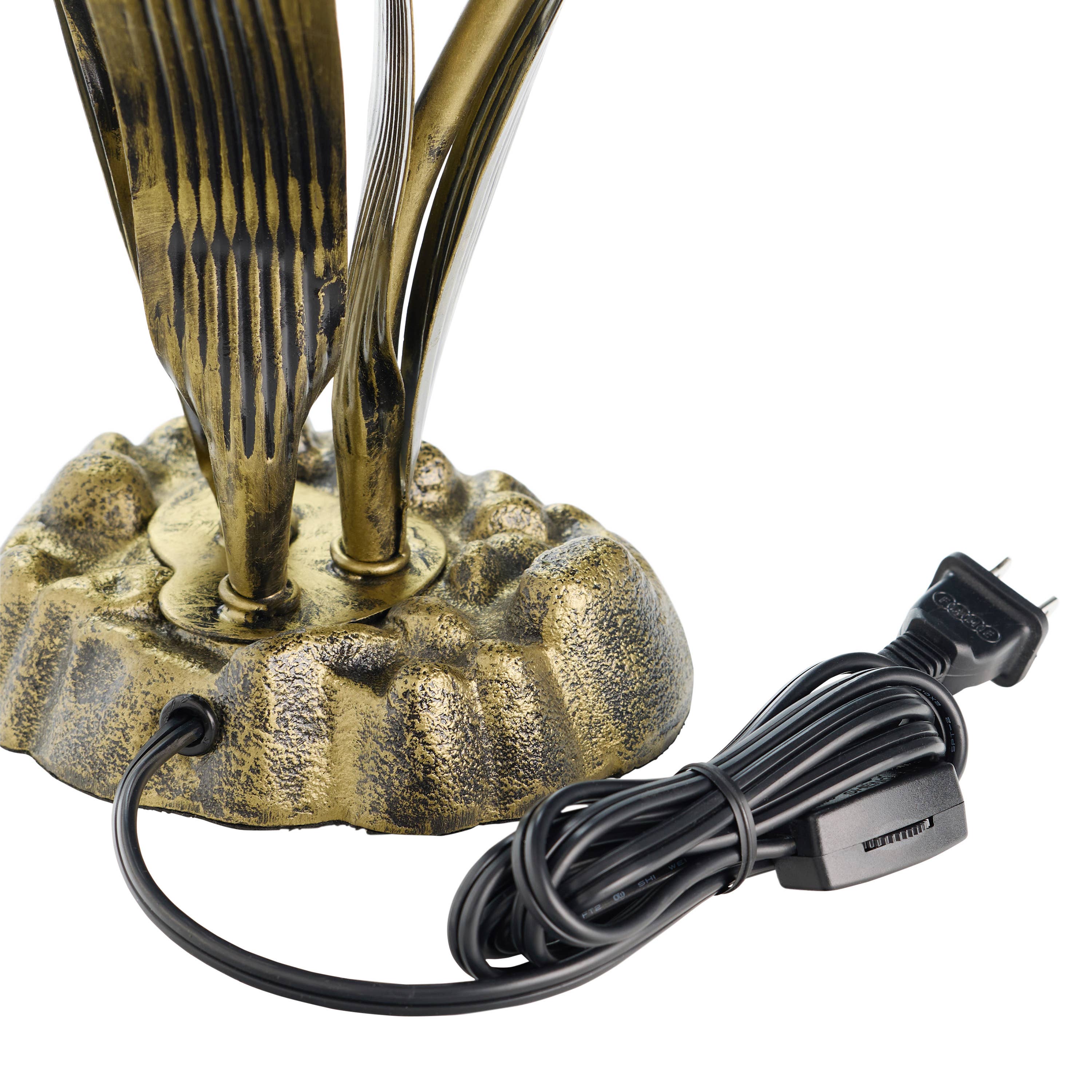 River of Goods - Wholesale Accent/Desk Lamp - 21"H Blue Mercury Glass 3 Lily Uplight Table Lamp11