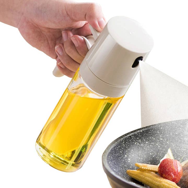 Flacon pulvérisateur d'huile en verre PREMIUS, naturel, 8,45 onces pour la vente par ShopBobbys