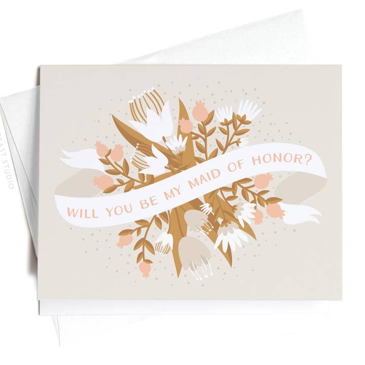 Will You Be My Maid of Honor Greeting Card – FINAL STOCK for wholesale by Easyhand Goods – formerly Onderkast